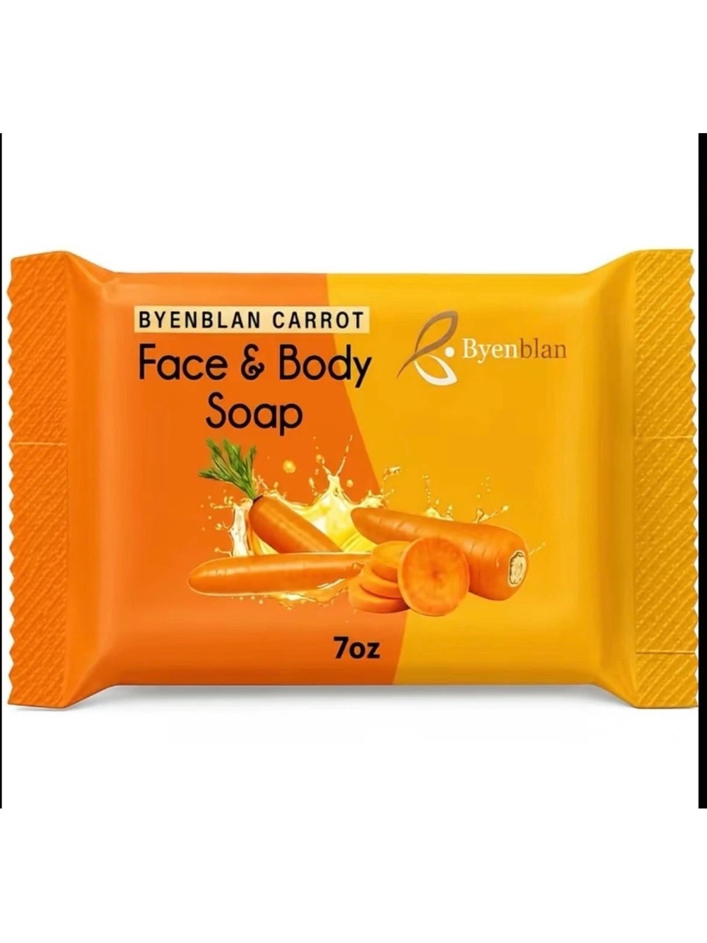 Byenblan Carrot Face & Body Soap - Orange
